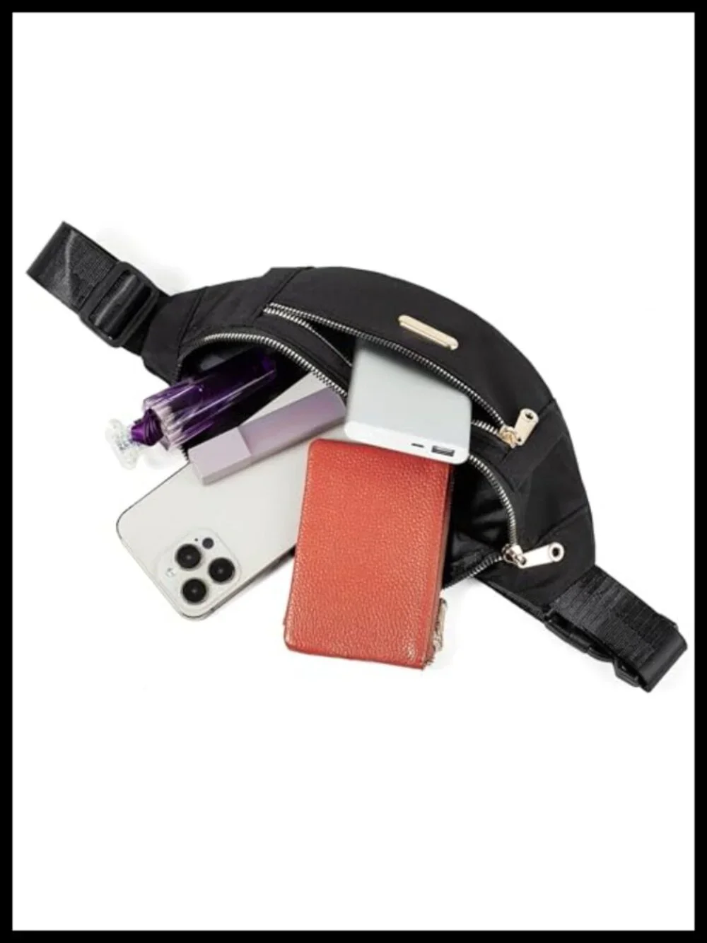 Polyester Fanny Pack Crossbody Waist Pack for Running Hiking Travel